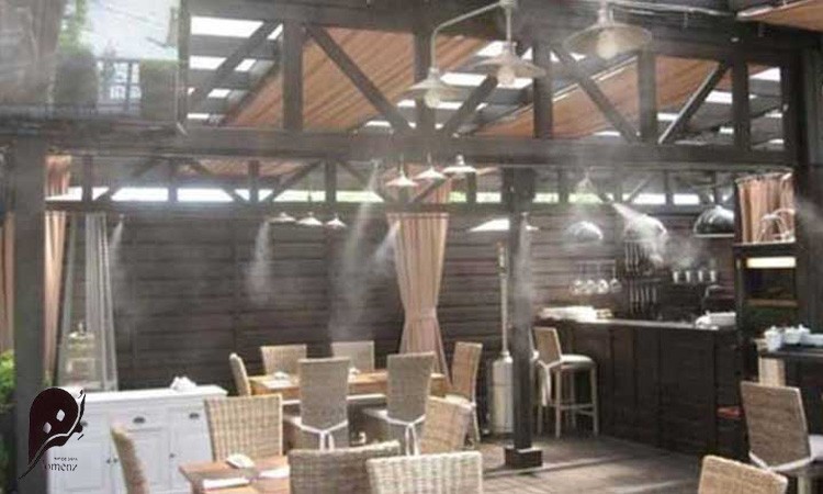 علت استفاده از مه پاش رستوران چیست؟ 2 نقش مه پاش رستوران در ورودی رستوران در جذب رضایت مشتریان