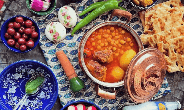 طرز تهیه آبگوشت رستورانی (دیزی سنگی) 3 مراحل آمادهسازی و پخت آبگوشت