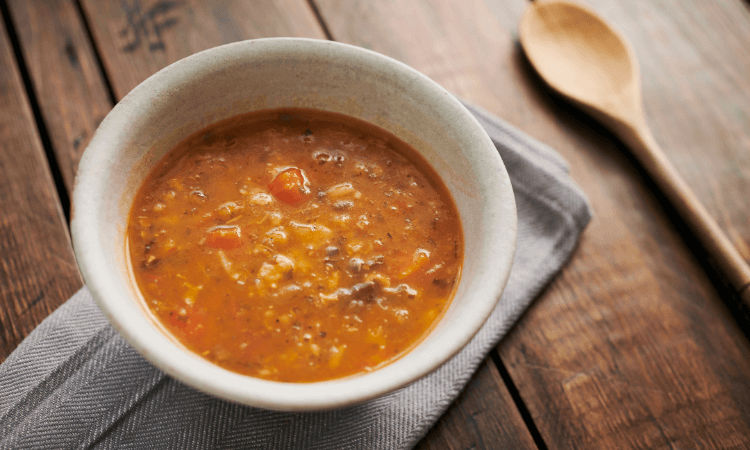 طرز تهیه سوپ جو قرمز به روش رستورانی 2 مراحل آمادهسازی سوپ جو قرمز به سبک رستورانی