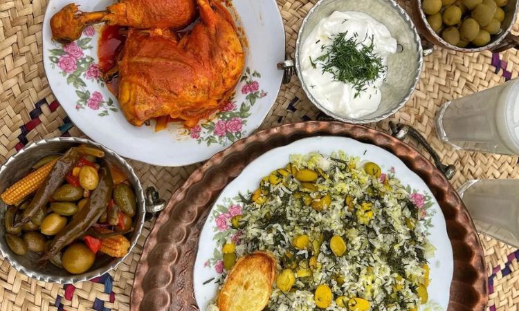 طرز تهیه باقالی پلو با مرغ 2 ارزش غذایی باقالی پلو با مرغ